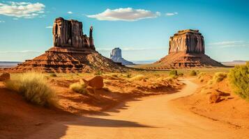 driving through monument valley extreme beauty vanishing photo
