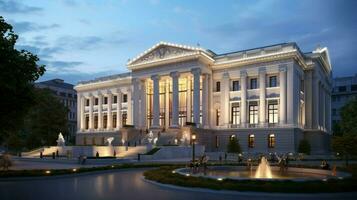 elegant neo classical architecture defines famous capital photo