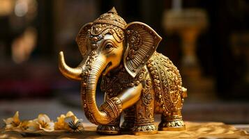 elephant statue decoration symbolizes hinduism spirituality photo