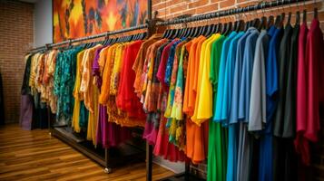 fashion boutique showcasing a vibrant collection photo