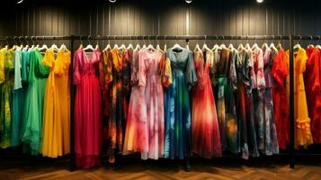 fashion store showcases elegant collection of multi color photo