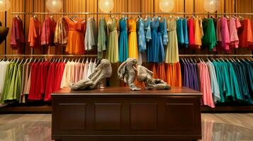 fashion store showcases elegant collection of multi color photo