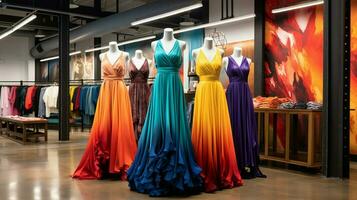 Moda Tienda vitrinas elegante colección de multi color foto