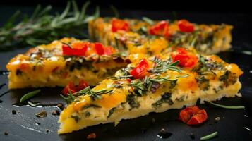 freshness and gourmet baked appetizer a slice of homemade photo