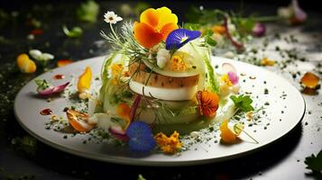 freshness and nature combine in a healthy vegetarian photo