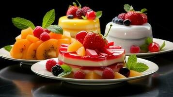 freshness of summer fruits vibrant colors indulgence photo