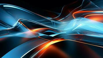 futuristic abstract computer graphic backdrop with glowing photo