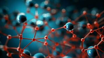 futurista molécula patrones conectar para genético investigación foto