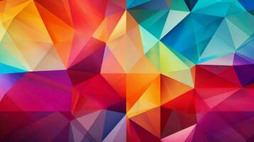 geometric diamond shapes in vibrant shades poster photo