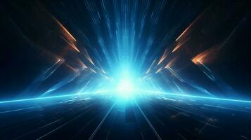 glowing abstract backdrop of futuristic space design photo