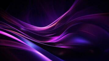 glowing abstract backdrop with futuristic purple shapes photo