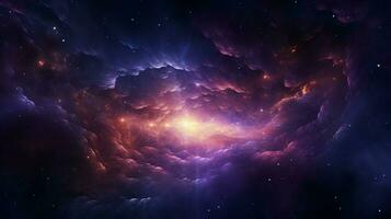 glowing star igniting abstract galaxy backdrop photo