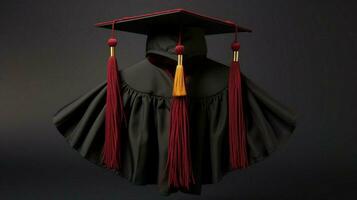 graduación vestido gorra borla éxito logrado foto