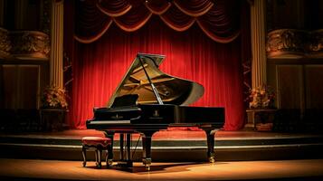 grand piano indoors of theater place photo