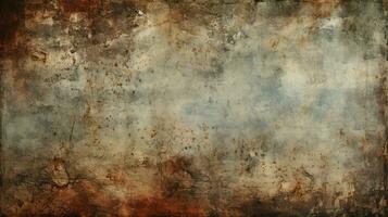 grunge dirty stained old backdrop with weathered patterns photo