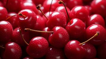 close up of cherries background photo