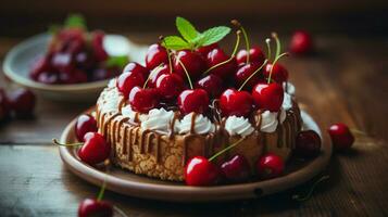 homemade dessert baked with love brings joy and happiness photo