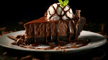 indulgent chocolate dessert gourmet celebration sweet pie photo