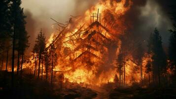 inferno destroys forest nature physical structure demolis photo