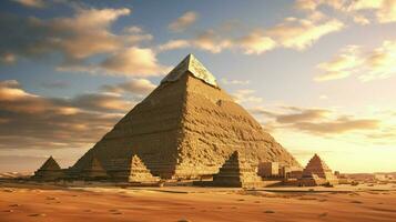 majestuoso pirámide forma temor inspirador antiguo civilización foto