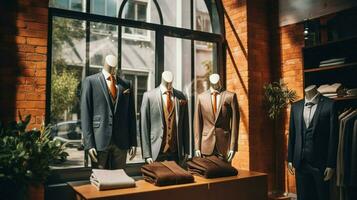 men clothing store celebrates christian education photo