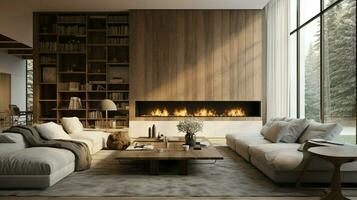 modern elegance in a comfortable living space photo