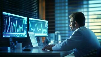 modern healthcare industry analytics analyzing pulse photo