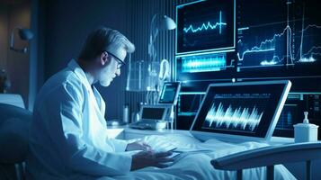 modern healthcare industry analytics analyzing pulse photo