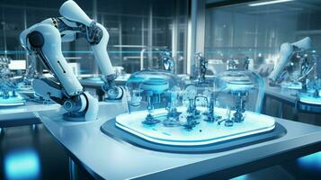 modern robotics aid scientific research in laboratories photo