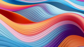 multi colored abstract pattern with curving futuristic photo