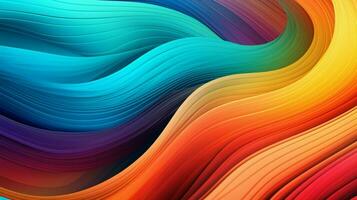 multicolored futuristic wave pattern in digitally generate photo