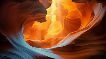 mysterious nebula swirls in vibrant antelope canyon photo