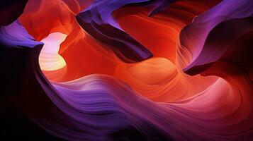misterioso nebulosa remolinos en vibrante antílope cañón foto
