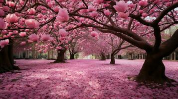 nature beauty in a vibrant pink blossom photo