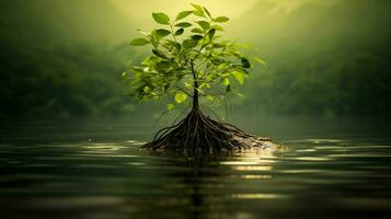 naturaleza crecimiento árbol planta hoja agua raíz foto