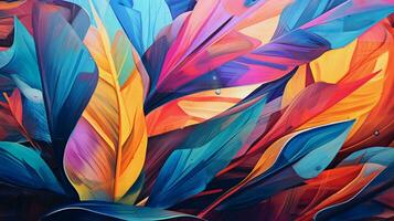 nature multi colored abstract backdrop a tropical illusion photo