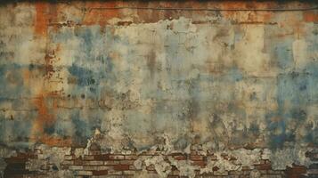 old building walls grunge stained weathered run down photo