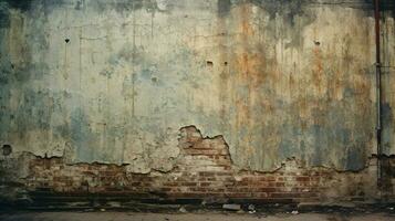 old building walls grunge stained weathered run down photo