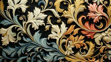ornate floral patterns symbolize elegance in cultures photo
