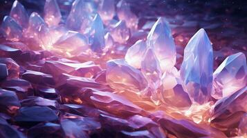 shiny gemstones illuminate nature beauty in abstract pattern photo
