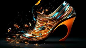 shoe elegance symbol modern computer graphic motion nature photo