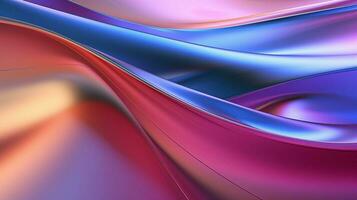 suave metálico ola modelo refleja vibrante colores foto
