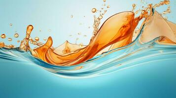 smooth wave pattern pouring liquid refreshment creativity photo