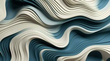 smooth wave patterns flow in abstract elegance photo