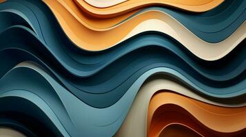 smooth wave patterns flow in abstract elegance photo