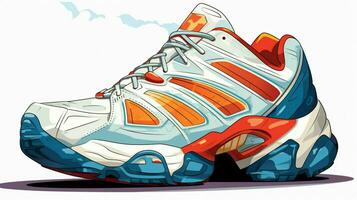 sports shoe illustration for men fashion photo