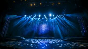 spotlight illuminates stage for professional theater photo