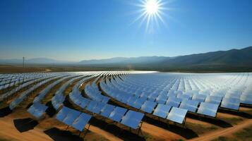 sun energy harnessed for sustainable power generation photo