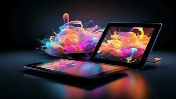 tablet with smartphone devices tech photo