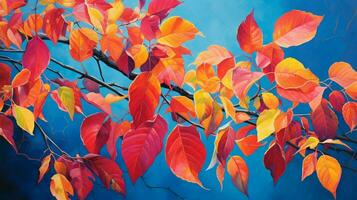 vibrante otoño follaje define naturaleza pintado belleza foto